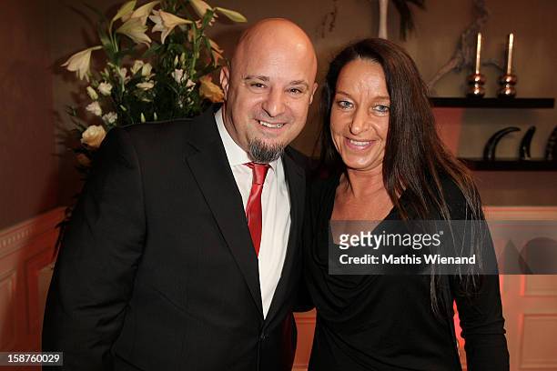 Detlef 'Deffi' Steves and his wife Nicole attend the Silver Fox Charity Gala at Hotel van der Falk on December 22, 2012 in Moers, Germany.