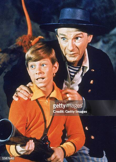 Actors Bill Mumy and Jonathan Harris are seen in a television still in 1966. The 87 year-old Harris, who portrayed Dr. Zachary Smith in the...