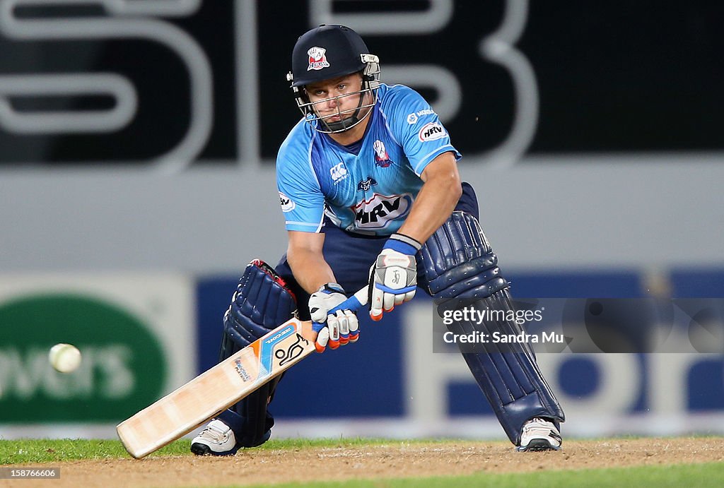 Twenty20 Cricket game: Auckland Aces vs Wellington Firebirds at Eden Park