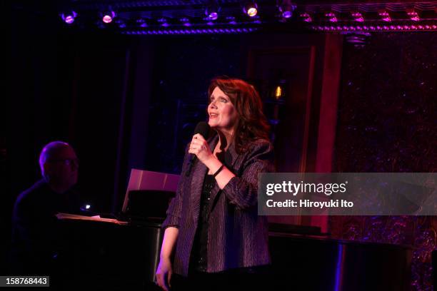 Maureen McGovern performing at 54 Below on Tuesday night, December 18, 2012.She was accompanied by Jeffrey Harris on piano and Jay Leonhart on...