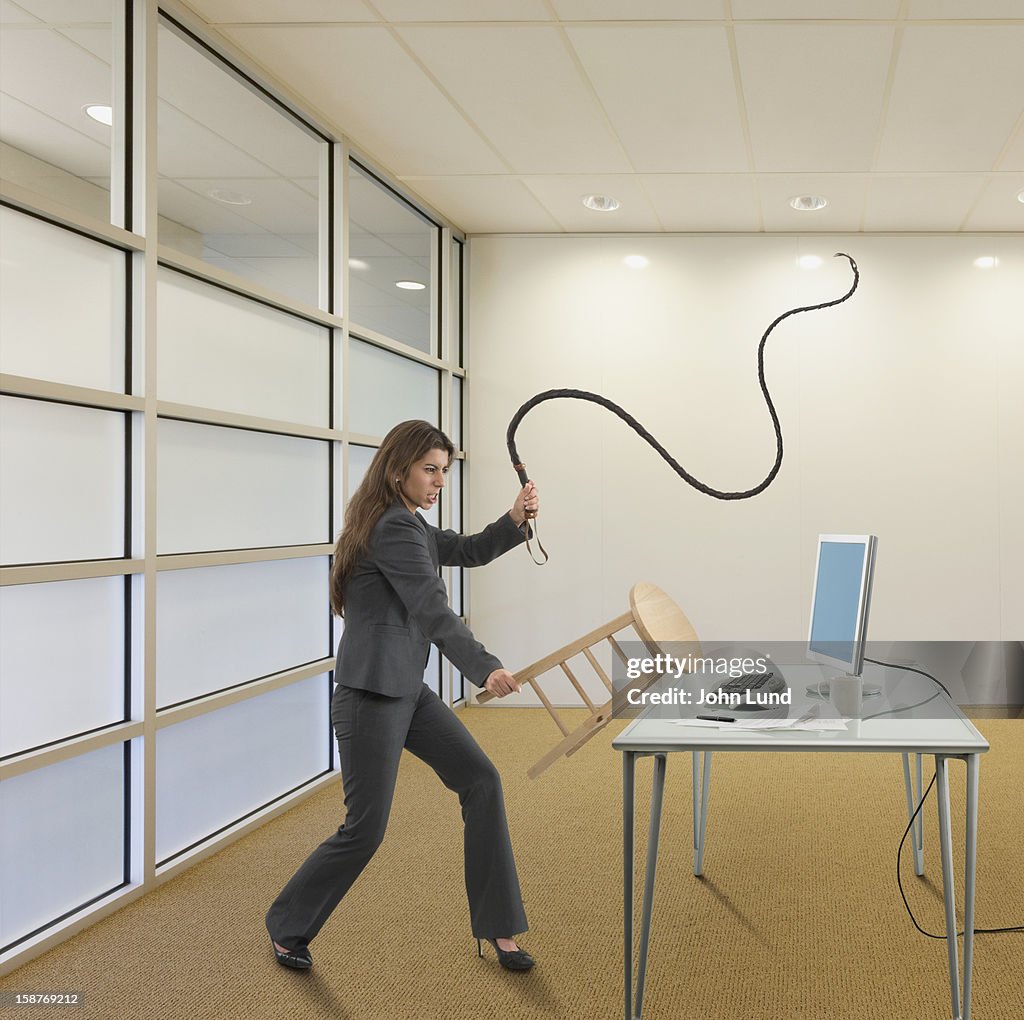 A woman taming technology