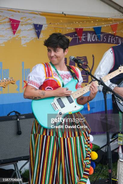 Baldosa performing at Womad festival, Charlton Park, Malmesbury, Wiltshire, UK on 29 July 2023.