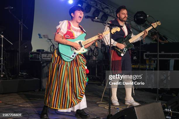 Baldosa performing at Womad festival, Charlton Park, Malmesbury, Wiltshire, UK on 29 July 2023.