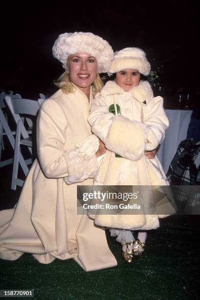 Jean Kasem and daughter Liberty Kasem attend 63rd Annual Hollywood Christmas Parade on November 27, 1994 at KTLA Studios in Los Angeles, California.