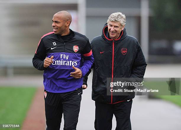 Thierry Henry Arsene Wenger Photos and Premium High Res Pictures