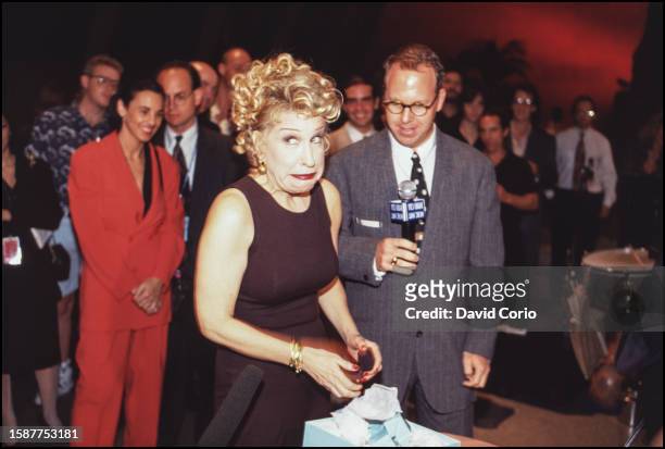 Bette Midler at her after party at Metropolitan Museum of Art at 1000 5th Ave, NYC on 14 September 1993.