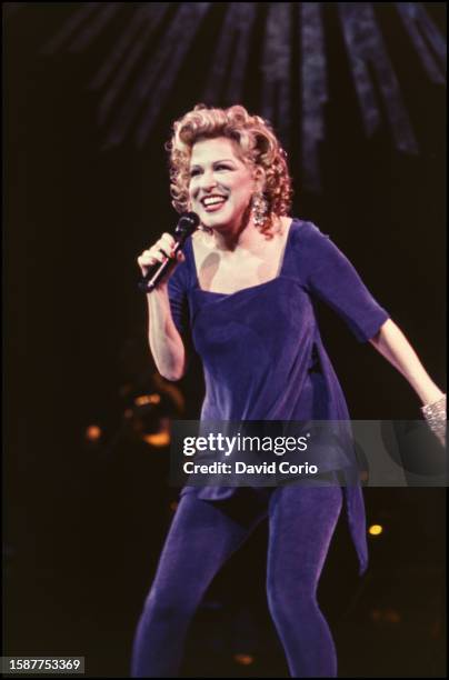 Bette Midler performing at Radio City Music Hall, NYC on 14 September 1993.