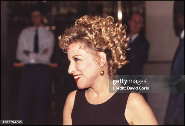 Bette Midler at her after party at Metropolitan Museum of Art at 1000 5th Ave, NYC on 14 September 1993.