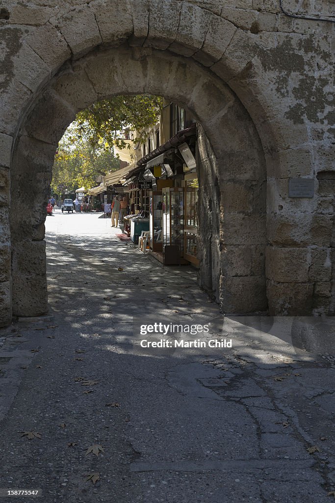 Gateway in Rhodes old town