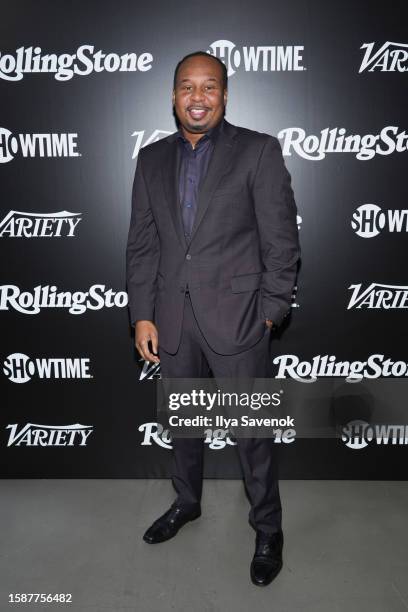 Roy Wood Jr. Attends the Variety & Rolling Stone Truth Seekers Summit presented by SHOWTIME at Second Floor on August 02, 2023 in New York City.