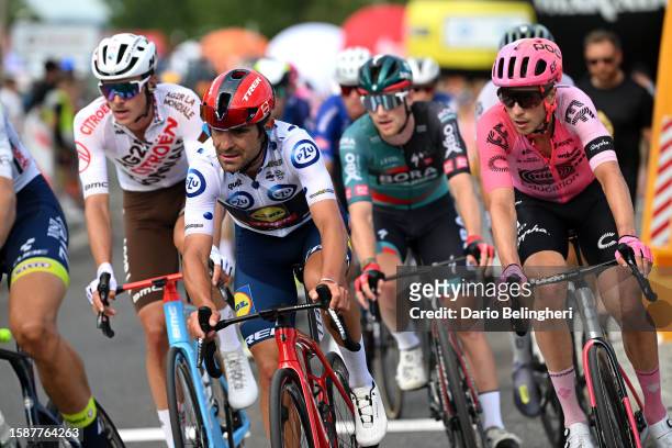 Jacopo Mosca of Italy and Team Lidl - Trek - Polka dot Mountain Jersey competes during the 80th Tour de Pologne 2023, Stage 5 a 198.8km stage from...