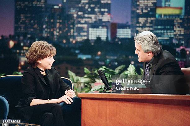 Episode 1486 -- Pictured: Actress Annette Bening during an interview with host Jay Leno on November 11, 1998 --