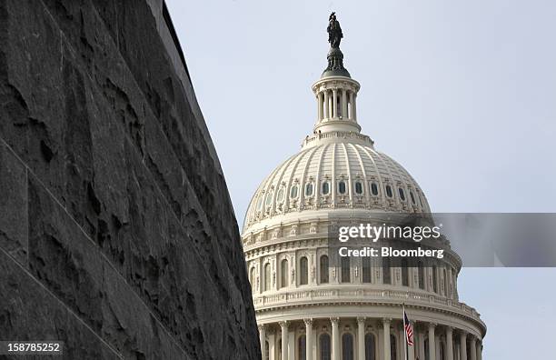 The U.S. Capitol building stands in Washington, D.C., U.S., on Friday, Dec. 28, 2012. The U.S. House will hold its first Sunday session in more than...