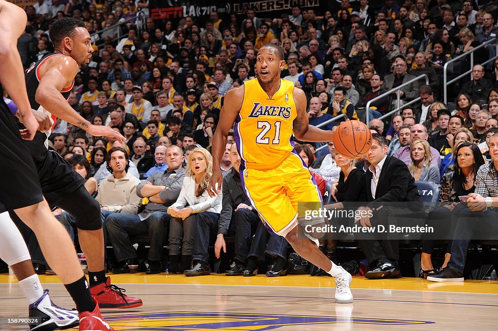 Portland Trail Blazers v Los Angeles Lakers