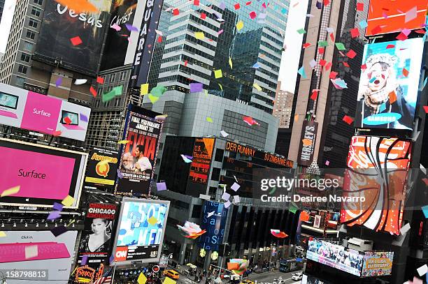 General view at the New Year's Eve 2013 Confetti Airworthiness Test at Allison HagendorfAlliance Building on December 29, 2012 in New York City.