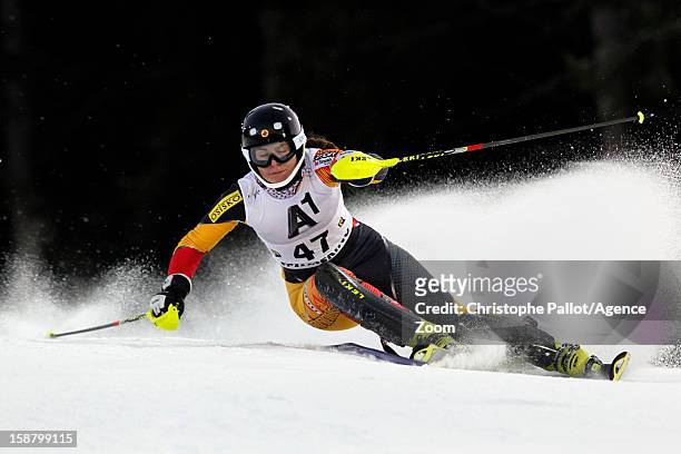 Elli Terwiel of Canada competes during the Audi FIS Alpine Ski World Cup Women's Slalom on December 29, 2012 in Semmering, Austria.