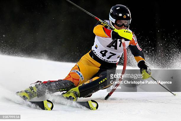 Elli Terwiel of Canada competes during the Audi FIS Alpine Ski World Cup Women's Slalom on December 29, 2012 in Semmering, Austria.