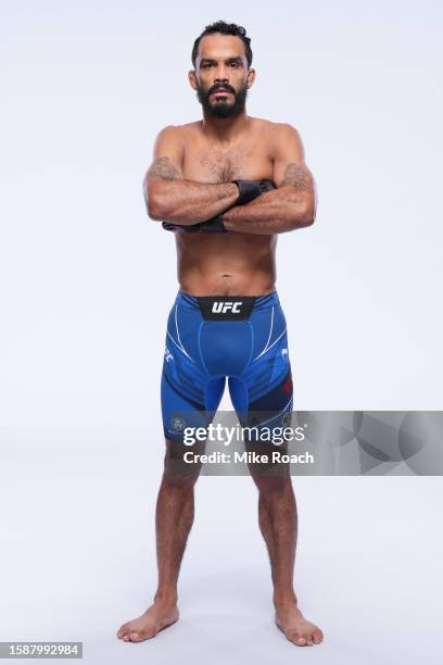 Rob Font poses for a portrait during a UFC photo session on August 2, 2023 in Nashville, Tennessee.