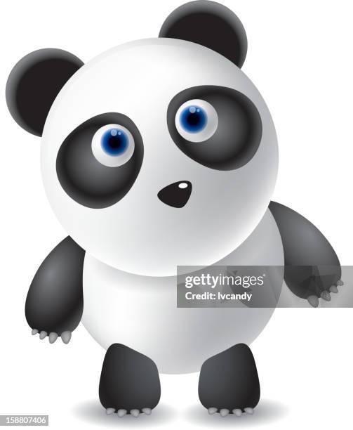 panda - panda isolated stock illustrations