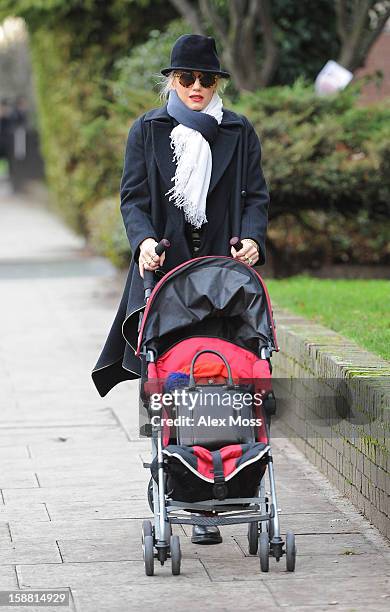 Gwen Stefani is seen in Primrose Hill on December 30, 2012 in London, England.