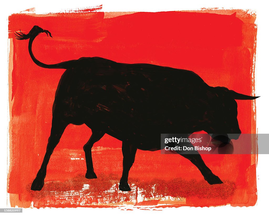 Graphic Bull Illustration