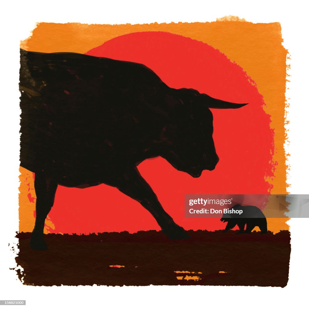 Bull Market graphic illustration