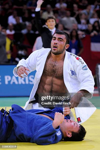 Athens Olympic champion, Ilias Iliadis of Greece , defeated the Beijing Olympic champion, Tuvshinbayar Naidan of Mongolia, by ippon to win the...