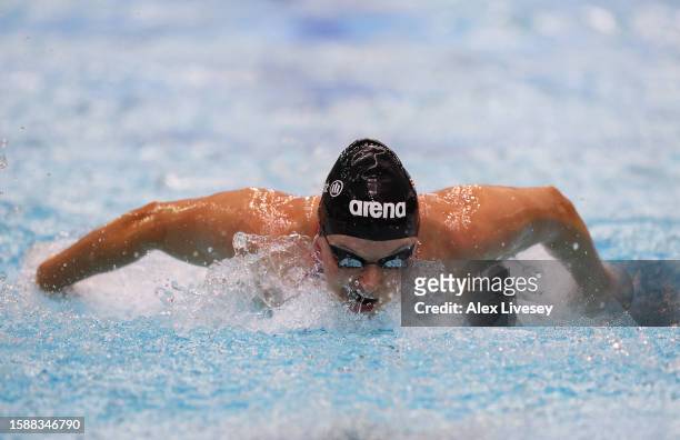 Jessica Long of Team United States competes in the Women's 100m Butterfly S8 Final during day three of the Para Swimming World Championships...