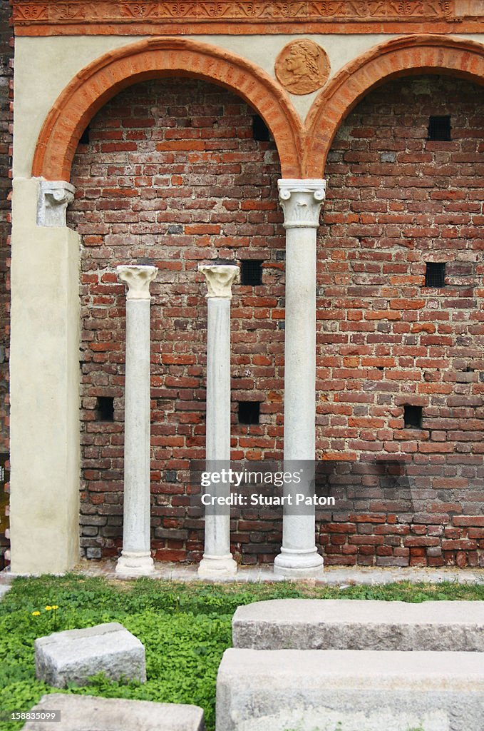 Columns and historic building detail