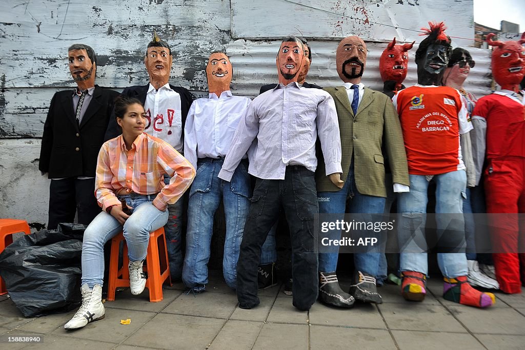 COLOMBIA-TRADITION-NEW YEAR-OLD YEAR-DOLLS