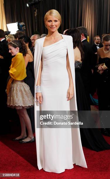 Actress Gwyneth Paltrow arrives at the 84th Annual Academy Awards held at Hollywood & Highland Centre on February 26, 2012 in Hollywood, California.