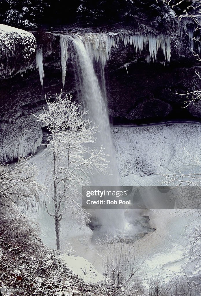 South Falls iced over