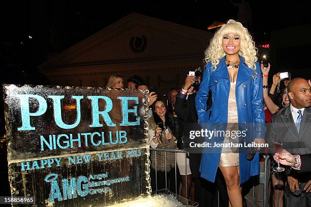 Nicki Minaj attends New Year's Eve At PURE Nightclub on December 31, 2012 in Las Vegas, Nevada.