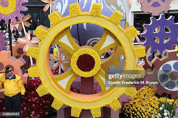 Float on the parade route during the 124th Rose Parade Presented By Honda on January 1, 2013 in Pasadena, California.