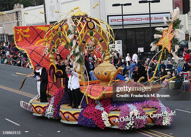 Float on the parade route during the 124th Rose Parade Presented By Honda on January 1, 2013 in Pasadena, California.