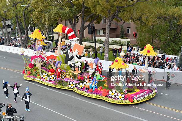 The Kaiser Permanente float participates in the 124th Tournamernt of Roses Parade on January 1, 2013 in Pasadena, California.