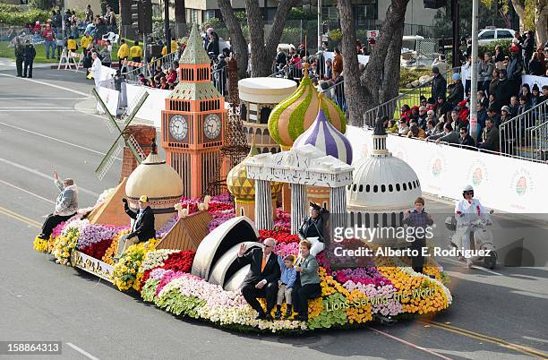 The Lions Clubs International float participates in the 124th Tournamernt of Roses Parade on January 1, 2013 in Pasadena, California.