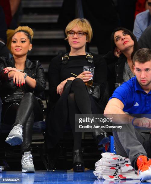Chloe Sevigny attends the Portland Trail Blazers vs New York Knicks game at Madison Square Garden on January 1, 2013 in New York City.