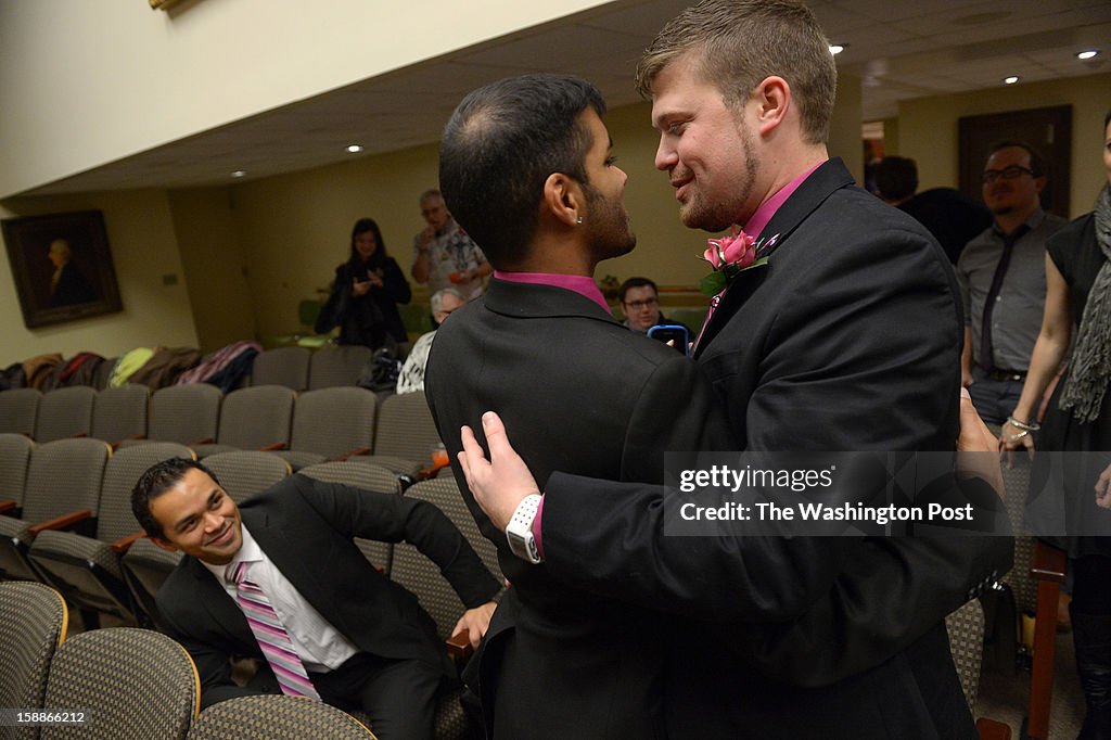 Same-sex couples getting married - Baltimore, MD