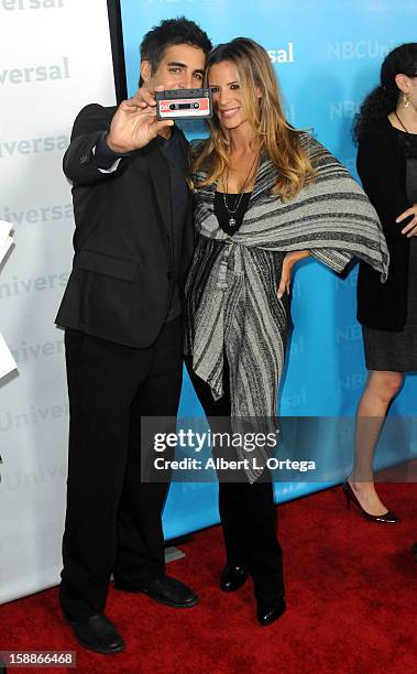 Actor Galen Gering and wife Jenna Hudlett participate in the NBC Universal Winter Tour All-Star Party held at The Athenaeum on January 06, 2012 in...