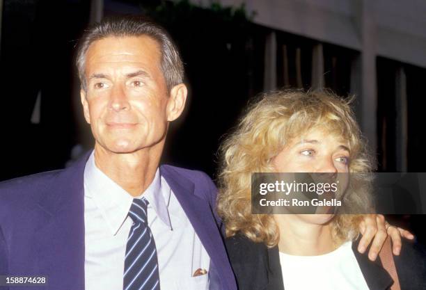 Actor Anthony Perkins and wife Berry Berenson attend the "Roxanne" Century City Premiere on June 19, 1987 at Plitt's Century Plaza Theatres in...