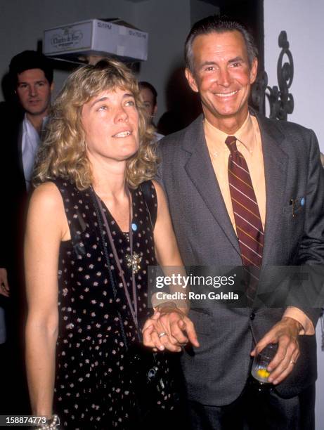 Actor Anthony Perkins and wife Berry Berenson attend the "Angel Art" Auction of Fine Art and Photography to Benefit Project Angel Food on May 20,...