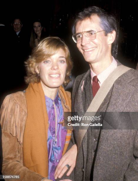 Actor Anthony Perkins and wife Berry Berenson attend the "Romantic Comedy" Opening Night Performance on November 8, 1979 at the Ethel Barrymore...