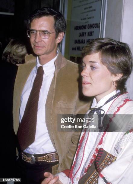 Actor Anthony Perkins and wife Berry Berenson attend the "Side by Side" Opening Night Performance on April 7, 1978 at Huntington Hartford Theatre in...