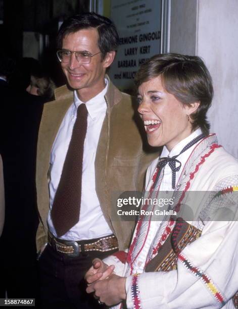 Actor Anthony Perkins and wife Berry Berenson attend the "Side by Side" Opening Night Performance on April 7, 1978 at Huntington Hartford Theatre in...