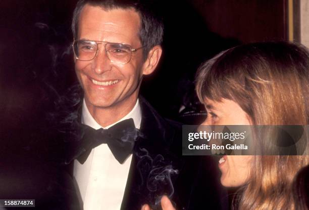 Actor Anthony Perkins and wife Berry Berenson attend the Fifth Annual American Film Institute Lifetime Achievement Award Salute to Bette Davis on...