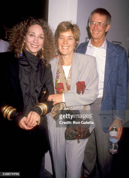 Actress Marisa Berenson, actor Anthony Perkins and wife Berry Berenson attend the Opening Night Exhibition of Bruce Weber's Photographs and Preview...