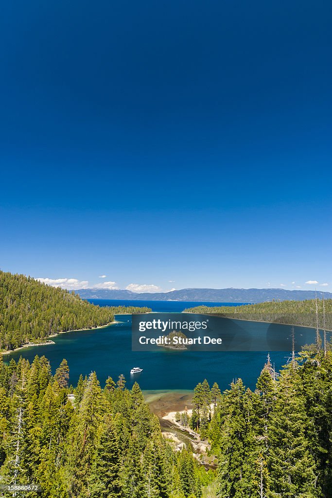 Fannette Island in Emerald Bay, Lake Tahoe, USA