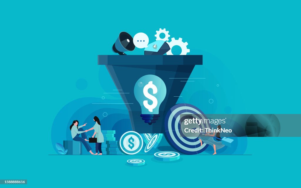 Sales Funnel Marketing Landing Page Template