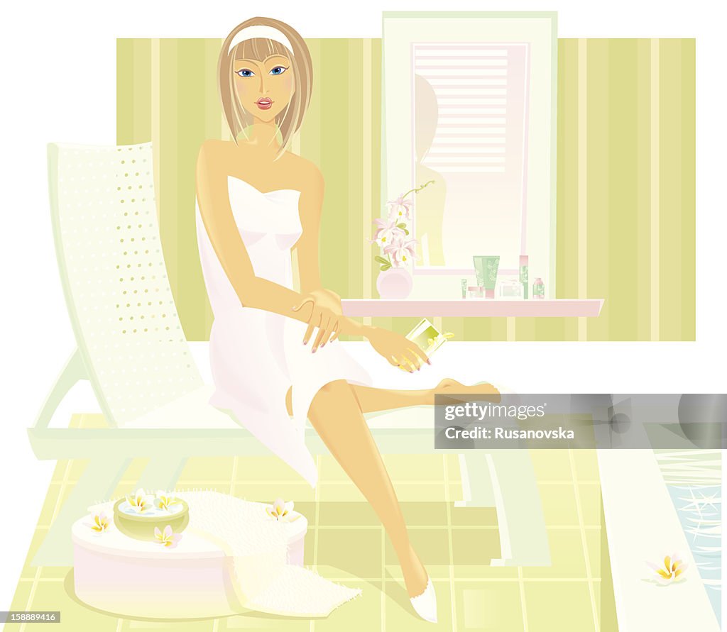Spa Girl High-Res Vector Graphic - Getty Images